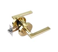Mobili, ferramenta, serrature for porte bagno, maniglie for interni, canale universale, senza chiave, privacy monolingua(Round gold.)