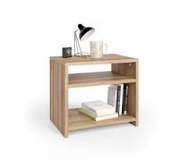 Mobili Fiver, Comodino Martino, Rovere Rustico, Nobilitato, 45 cmx33 cmx40 cm, Comodino moderno per Camera, Made in Italy