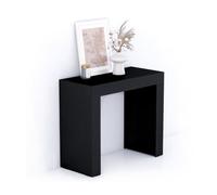 Mobili Fiver, Consolle Ingresso Evolution 90x40, Nero Frassino, Made in Italy