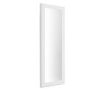 Mobili Fiver, Specchiera rettangolare Rachele 170x60 cm, Bianco Frassino, Specchio per Bagno, Camera, Corridoio, Ingresso, Soggiorno, Made in Italy