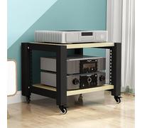 Mobili Gaming Shelf Vinyl Record Player Stand Stereo Cabinet Multimedia AV Rack CD/Display Unit Mensola angolare con ripiani in legno per proiettore