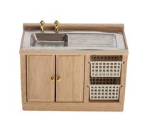 Mobili in legno per la cucina, lavello, credenza, miniature per casa delle