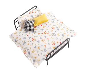 Mobili in miniatura, decorazione realistica retrò, con biancheria da | Accessori per la casa in miniatura per la cameretta dei bambini, guardaroba, soggiorno, vita, sogno, storia, vestito, vacanze