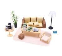 Mobili in miniatura per la casa delle bambole - Decorazione e mobili in miniatura per la casa delle bambole | Modello di decorazione della tavola con ornamenti in miniatura per ufficio e biblioteca
