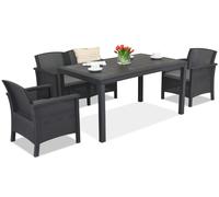 Mobili in rattan Venezia Apetito 4 antracite Bica