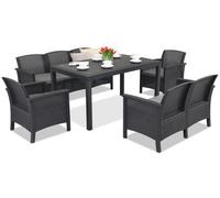 Mobili in rattan Venezia Apetito 7 antracite Bica