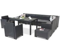 Mobili in technorattan Nebraska Comida Max 9 antracite Bica