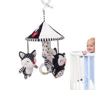 Mobili Nursery: Il Mobile Fornisce Stimolazione Visiva Per I, Mobile Musicale Per Asilo | Ciuccio Per Culla Mobile In E Nero, Bambola Di Peluche Di Gufo, Elefante E