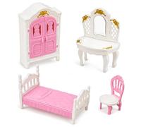 Mobili per Casa delle Bambole 1:12, color to 1, Set camera da letto B | Plastica resistente, Mobili simulazione casa, scene miniatura, Per costruttori diorama