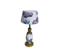 Mobili per casa delle bambole 1/12-Lampada da tavolo in legno realistico per arredamento da comodino, aggiunta perfetta per lo scenario della casa delle bambole