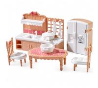 Mobili per Casa delle Bambole 1:12, Marrone, Set cucina | Plastica resistente, Mobili simulazione casa, scene miniatura, Per costruttori diorama