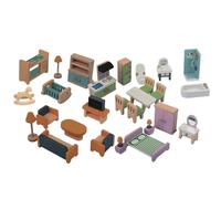 Mobili per casa delle bambole in legno | Giocattoli per case in miniatura,Piccoli mobili da gioco | Adatto per feste a casa, aula, viaggi, scuola materna