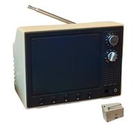 Mobili per casa delle bambole, Mini TV giocattolo per casa delle bambole, Mini TV retrò da 2, 4 pollici con schermo HD 720P, memoria da 8 GB e riproduzione USB, mobili e accessori in miniatura in scal
