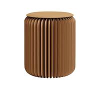 Mobili per la casa Design moderno Fisarmonica Sgabello portatile pieghevole in carta kraft rilassante multifunzionale sgabello rotondo poggiapiedi tavolino design carta moda ideale per scuola