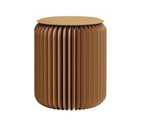 Mobili per la casa Design moderno Fisarmonica Sgabello portatile pieghevole in carta kraft rilassante multifunzionale sgabello rotondo poggiapiedi tavolino design carta moda ideale per scuola