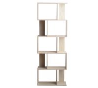 Mobili Rebecca Scaffale Libreria 5 Ripiani 5 colori Legno Stile Urban Soggiorno