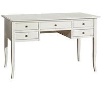Mobilificio Bisco Venezia Scrittoio - 5 Cassetti, Legno, Laccato Bianco, 106 x 56 x 80 cm
