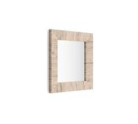 Mobilifiver Giuditta Specchiera Quadrata, Legno, Quercia, 65 x 65 x 3 cm
