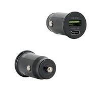 Mobilis Car Charger 1 USB A 1 C Quick charge Soft bag Caricabatteria 001351