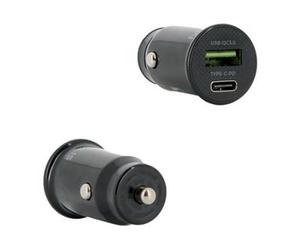 Mobilis Car Charger 1 USB A 1 C Quick charge Soft bag Caricabatteria 001351