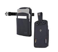 MOBILIS Custodia per Mobile Computer e Smartphone 7" con Cintura e Tasca | Fondina Universale per PDA / Scanner - Cordura Ultraresistente - Accesso Rapido - Dimensioni Max 9 x 18 x 2,5 cm