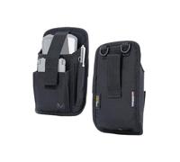 MOBILIS Custodia per Mobile Computer e Smartphone - Cintura e Patta (M) | Fondina Universale per PDA / Scanner - Cordura Ultraresistente - Accesso Rapido - Tasca - Dimensioni Max 8 x 17 x 3 cm
