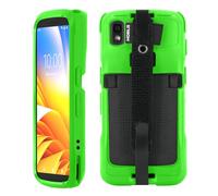 Mobilis Custodia per Zebra TC22 TC27 con Fascia di Presa Anticaduta e Porta-Stylus, Protezione di Grado Militare, Colore ad Alta Visibilità Facile Identificazione (Verde fluo)