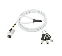 Cavo Antifurto Mobilis 1,8 m con Chiave in Acciaio Bianco