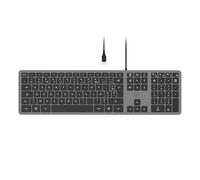Mobility Lab – Tastiera PC Ultra Slim cablata USB – Francese AZERTY – Grigio siderale