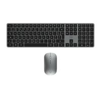 Mobility Lab CP430W - Tastiera combinata e mouse wireless - AZERTY, ricevitore USB 2.4 Ghz + 3 Bluetooth, 15 scorciatoie multimediali, ricarica rapida tramite USB-C - Windows