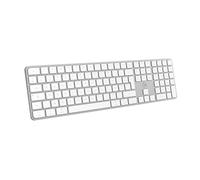 Mobility Lab - KMP2000W - Tastiera Mac Wireless Multi-Connessioni - AZERTY, Ricevitore USB 2.4 Ghz + 3 Bluetooth, 15 scorciatoie multimediali, Ricarica Rapida tramite USB-C - Mac