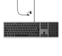 MOBILITY LAB Tastiera cablata DesignTouch per MAC Grigio siderale - AZERTY
