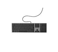 Mobility Lab ML311890 (Versione Straniera) Tastiera Tastiera QWERTY Layout Inglese Adatto per Mac - Nero/Grigio Spazio