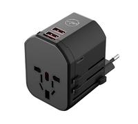 Mobility Lab ML314044 - Adattatore da viaggio con 2 USB 1 porta USB-C - Ricarica rapida 20W - Compatibile con più di 200 Paesi - 4 dispositivi simultaneamente