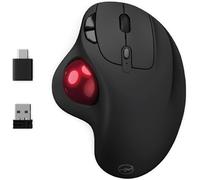 Mobility Lab - Mouse Trackball Ergonomica Senza Fili con Connessione USB e USB-C - Design per Comfort e Precisione Ottimale - Compatibile con PC e Mac - Ideale per Lavoro, Giochi, Navigazione Web