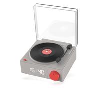 Mobility on Board - Speaker Bluetooth Vs-80 Retrò Look Giradischi 5w Con Sveglia, Grigio - SPEDIZIONE GRATUITA