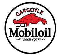 Mobiloil Gargoyle Adesivo Ø 3 Da 120 CM - Gulf Olio Mobil Elfo Sheel Texaco