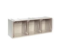 Mobilplastic Cassettiera Modulare Crystal Box 3 Cassetti cm 60x20x21.5 CB50/4S