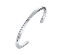 Mobius Bracciale Rigido Uomo Acciaio Inossidabile, Vichingo Nordic Amuleto Bracciale Argento Rune Intrecciate Talismano