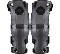 MOBIUS Ortesi X8 (coppia) - grigio/nero-Large-Ginocchiere unisex adulto, taglia L (taglia produttore: L)