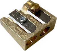 Mobius Ruppert Ottone Massiccio Temperino Singolo Doppio Foro Resistente Metallo