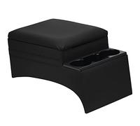 Moblorg Console centrale resistente per camion, auto, furgoni, SUV, organizer per veicoli, media, in vinile, prodotta negli Stati Uniti (nero)