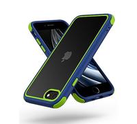MobNano Compatibile con iPhone SE 2020/2022 5G e iPhone 7/8, custodia ibrida ultra sottile, in morbido TPU antiurto antiurto antigraffio per iPhone 7/8/SE2020/SE2022 - blu/verde