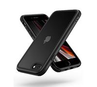 MobNano Compatibile con iPhone SE 2020/2022 5G e iPhone 7/8, custodia ibrida ultra sottile, in morbido TPU, antiurto, antigraffio, per iPhone 7/8/SE2020/SE2022, colore nero