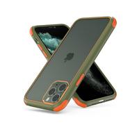 MobNano Cover Compatibile con iPhone 11, Silicone in TPU, Sottile Antiurto AntiGraffio, Protettiva Custodia Compatibile con iPhone 11 - Arancio Verde/Chiaro