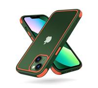 MobNano Cover Compatibile con iPhone 12/13 Mini, Silicone in TPU, Sottile Antiurto AntiGraffio, Protettiva Custodia Compatibile con iPhone 12/13 Mini-5.4 Pollici - Verde/Arancio