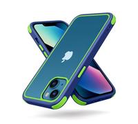 MobNano Cover Compatibile con iPhone 12/13 Mini, Silicone in TPU, Sottile Antiurto AntiGraffio, Protettiva Custodia Compatibile con iPhone 12/13 Mini-5.4 Pollici - Blu/Verde