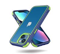 MobNano Cover Compatibile con iPhone 13/14, Sottile Antiurto AntiGraffio, Protettiva Custodia Compatibile con iPhone 13/14-6.1 Pollici - Blu/Verde