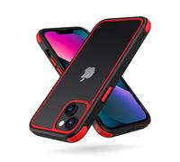 MobNano Cover Compatibile con iPhone 13 Mini, Silicone in TPU, Sottile Antiurto AntiGraffio, Protettiva Custodia Compatibile con iPhone 13 Mini-5.4 Pollici - Nero/Rosso