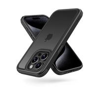 MobNano Cover Compatibile con iPhone 15 Pro, Sottile Antiurto AntiGraffio, Protettiva Custodia Compatibile con iPhone 15 Pro-6.1 Pollici - Nero